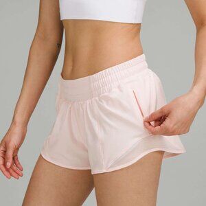 Lululemon Hotty Hot Low-Rise Lined Short 2.5" -  Strawberry Milkshake (Size 4)